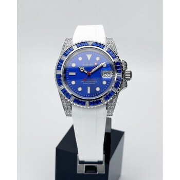 Custom Seiko Mod • Blue Diamond Yachtmaster • 40mm
